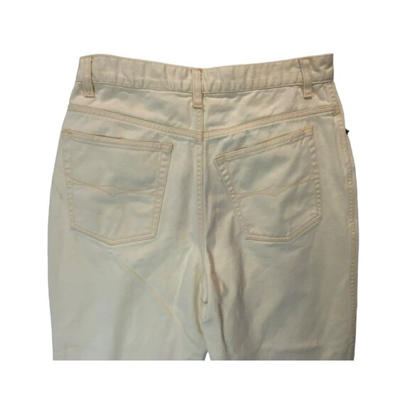 Vintage Bugle Boy for Her Super High Rise Mom Jeans 28 x 27 Yellow 90s Y2K - Picture 7 of 8